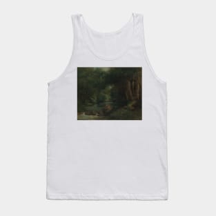 A Brook in the Forest by Gustave Courbet Tank Top